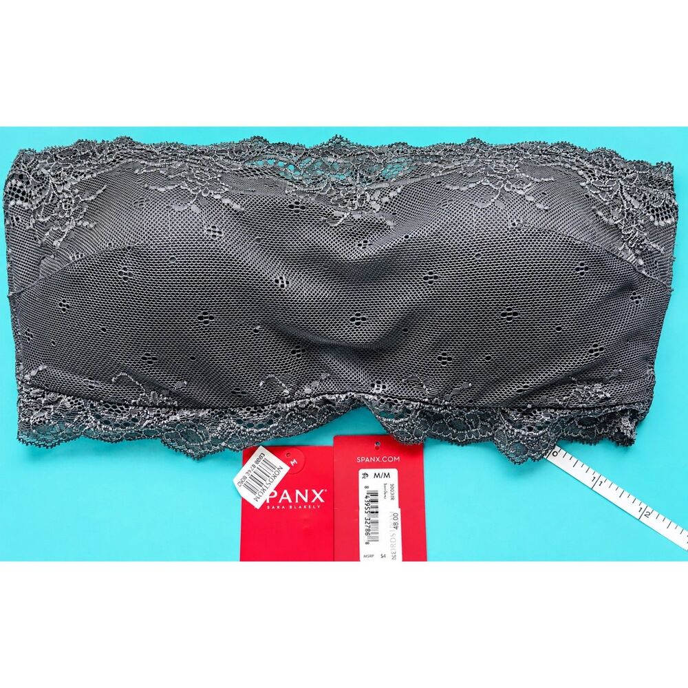 Spanx Undie-tectable Strapless Wireless Bandeau Bra in Gray M